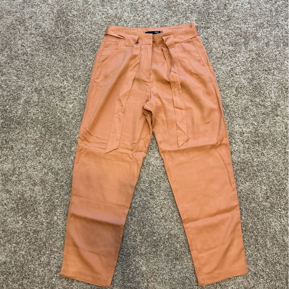 MAX Jeans High Rise Ankle Tie Dress Pant